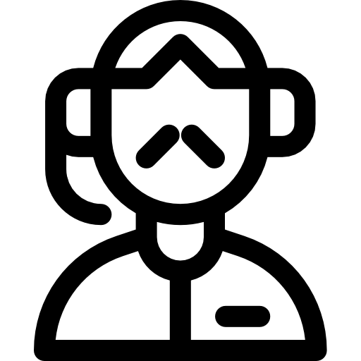 centro de llamadas Basic Rounded Lineal icono