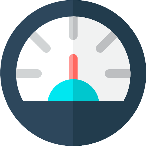 tachometer Basic Rounded Flat icon