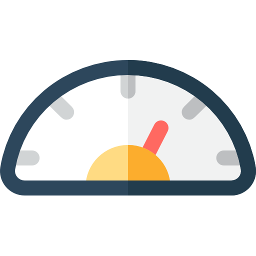tachometer Basic Rounded Flat icon