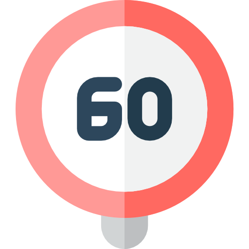erlaubte höchstgeschwindigkeit Basic Rounded Flat icon