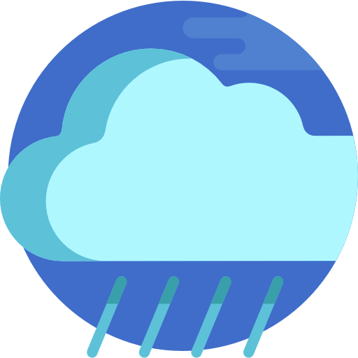 Дождь Detailed Flat Circular Flat иконка