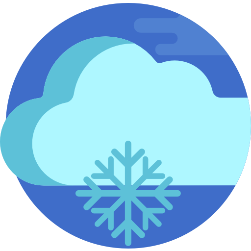 Śnieg Detailed Flat Circular Flat ikona