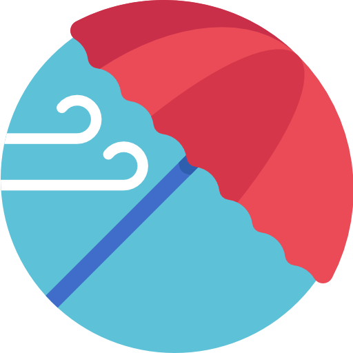 Umbrella Detailed Flat Circular Flat icon