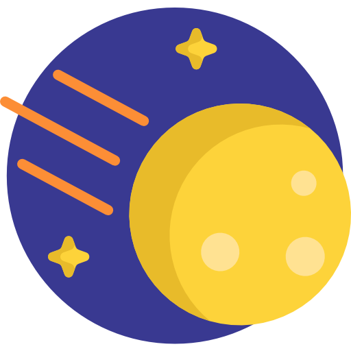 meteor Detailed Flat Circular Flat icon