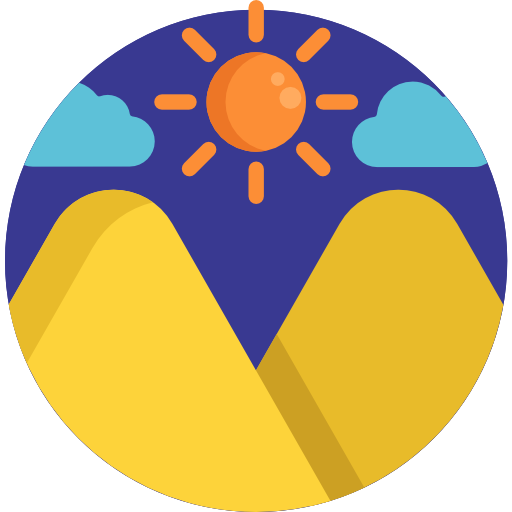 góry Detailed Flat Circular Flat ikona