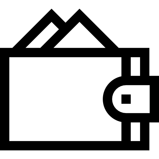 portfel Basic Straight Lineal ikona