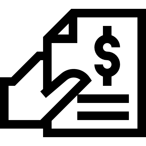 영수증 Basic Straight Lineal icon