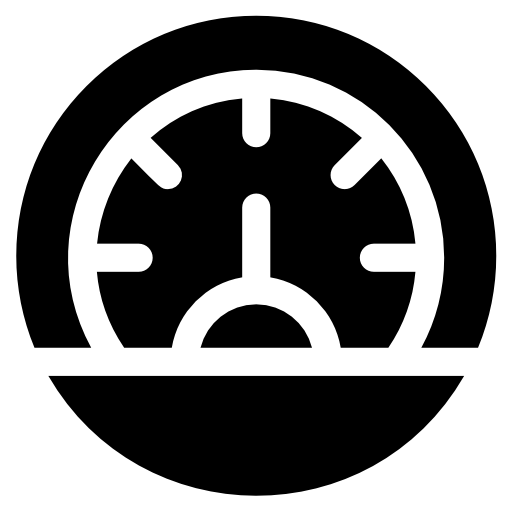 velocímetro Basic Rounded Filled icono