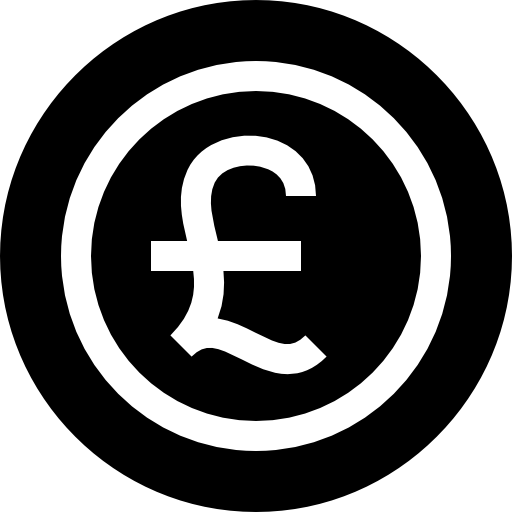 파운드 Basic Straight Filled icon