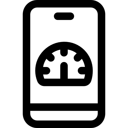 snelheidsmeter Basic Rounded Lineal icoon