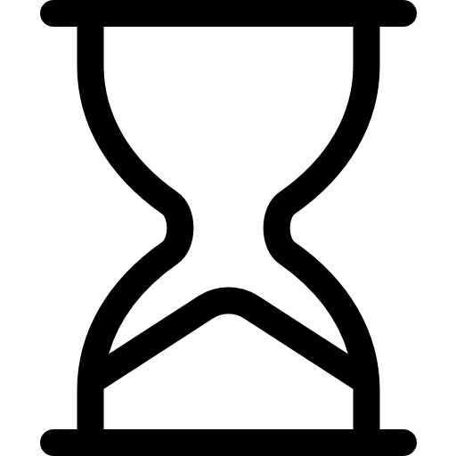 klepsydra Basic Rounded Lineal ikona