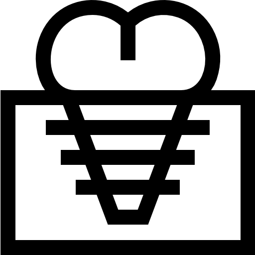 Tooth Basic Straight Lineal icon