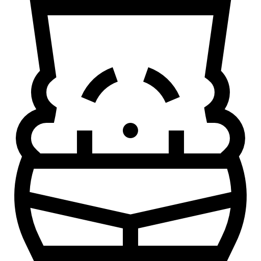 brzuch Basic Straight Lineal ikona