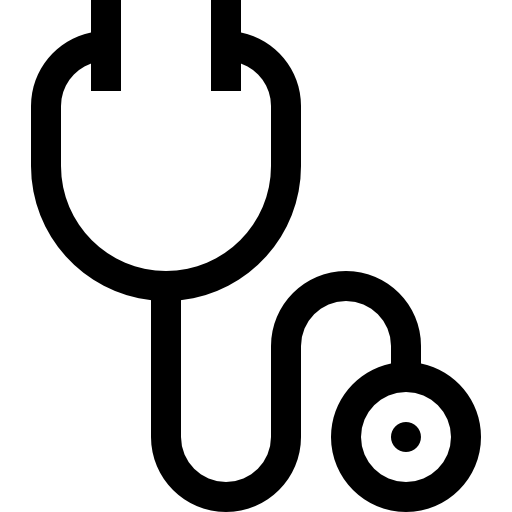 stetoskop Basic Straight Lineal ikona