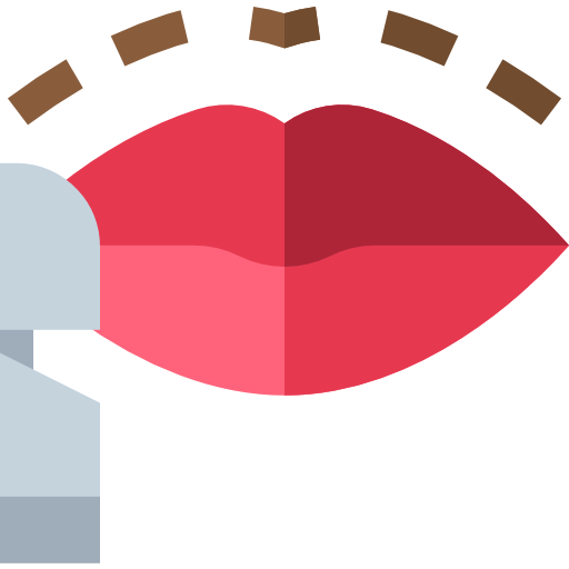 labios Basic Straight Flat icono