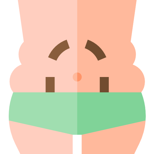 Belly Basic Straight Flat icon