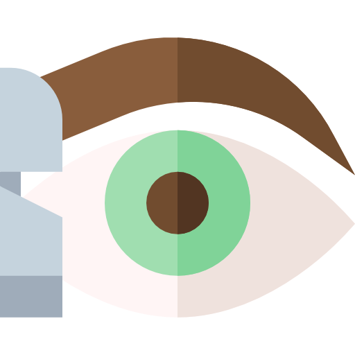 Eyebrow Basic Straight Flat icon