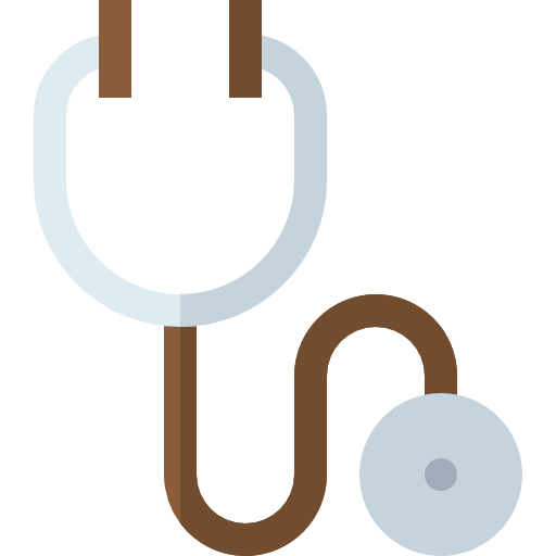 Stethoscope Basic Straight Flat icon