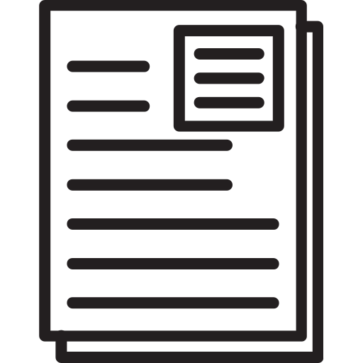 dokumenty biurowe Generic outline ikona