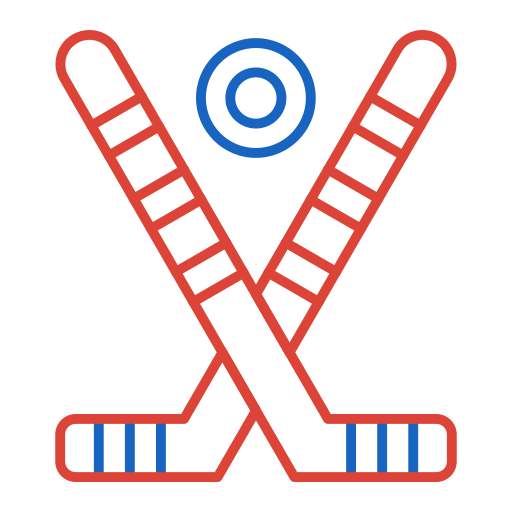 hockey su ghiaccio Generic color outline icona