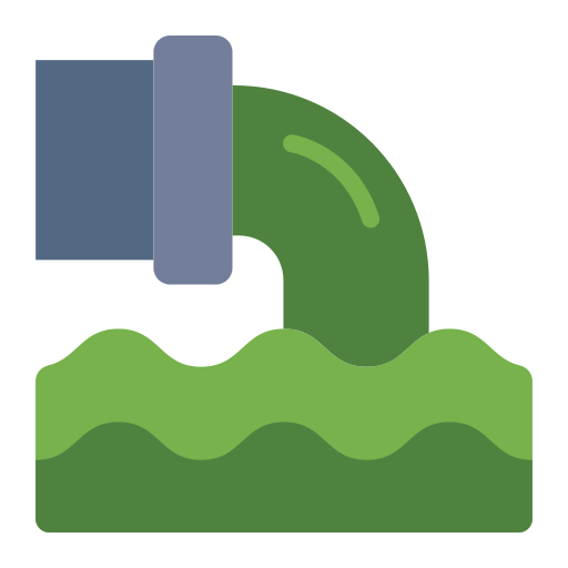 Water pollution Generic color fill icon