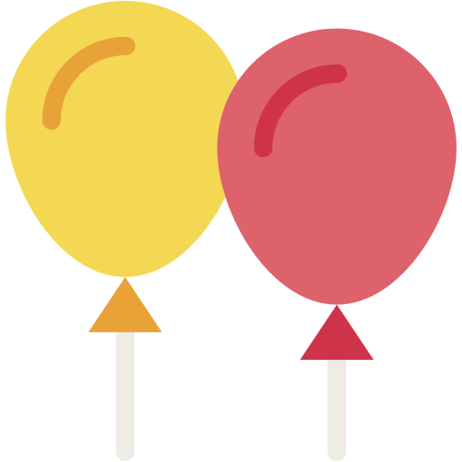 Balloons Generic color fill icon