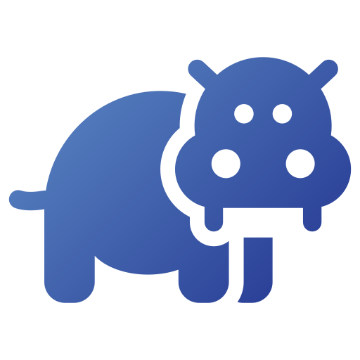 Hippo Generic gradient fill icon