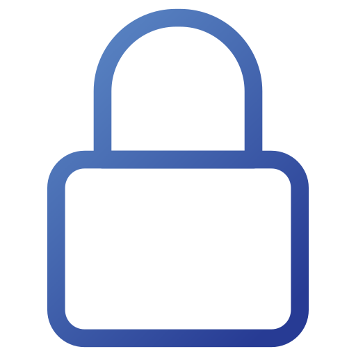 Padlock Generic gradient outline icon