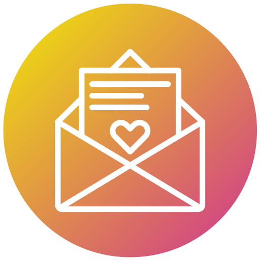 tarjeta postal Generic gradient fill icono