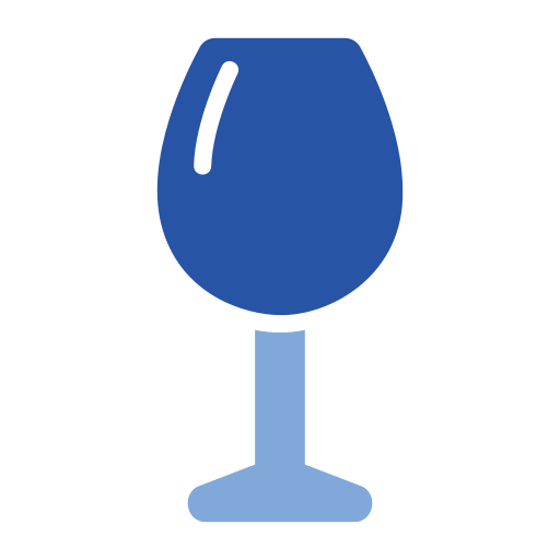 Бокал для вина Generic color fill иконка