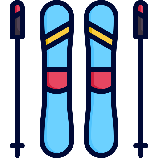 Ski Generic color lineal-color icon