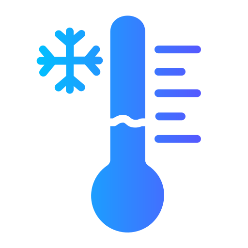 bassa temperatura Generic gradient fill icona