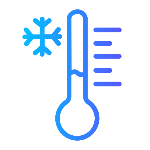 lage temperatuur Generic gradient outline icoon
