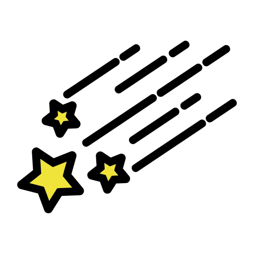 슈팅스타 Generic color lineal-color icon