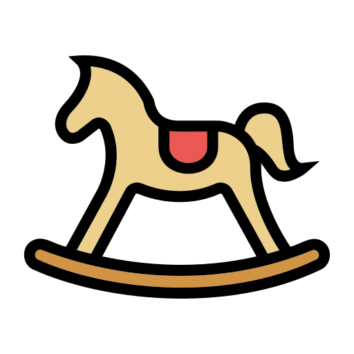 Rocking horse Generic color lineal-color icon