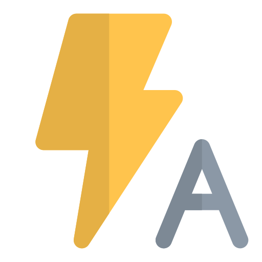 Auto flash Generic color fill icon