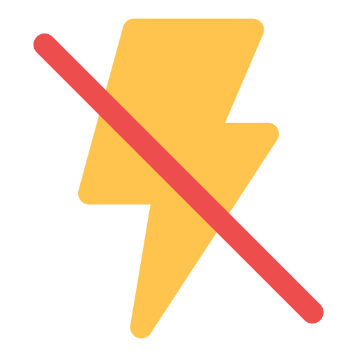 No flash Generic color fill icon
