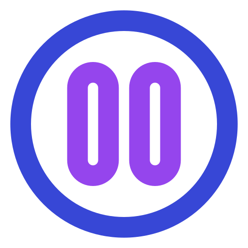 círculo de pausa Generic color outline icono
