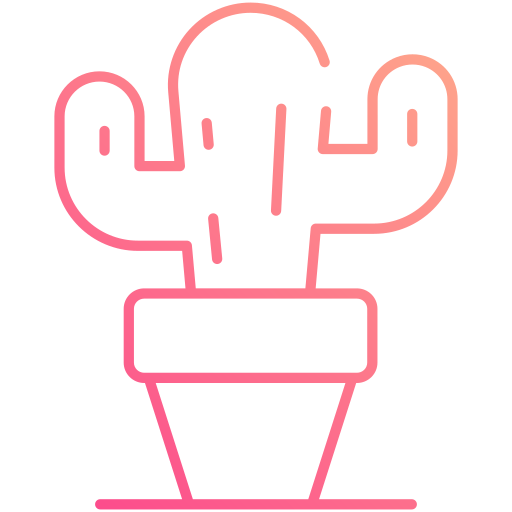 cactus Generic gradient outline icono