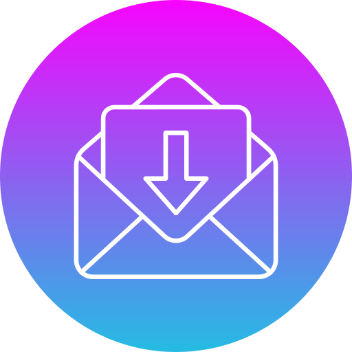 mail-inbox Generic gradient fill icoon