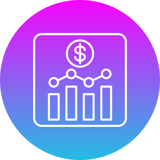 Stock exchange app Generic gradient fill icon