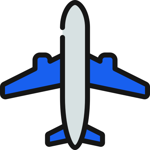vliegtuig Juicy Fish Lineal color icoon