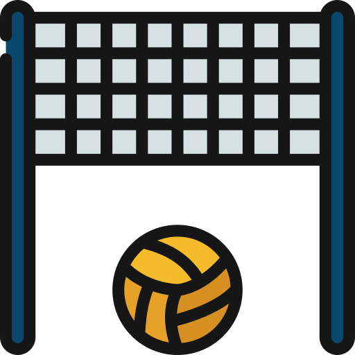 Volleyball Juicy Fish Lineal color icon