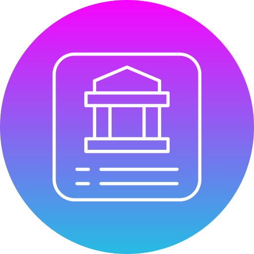 Mobile banking Generic gradient fill icon