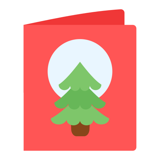 tarjeta de navidad Generic color fill icono