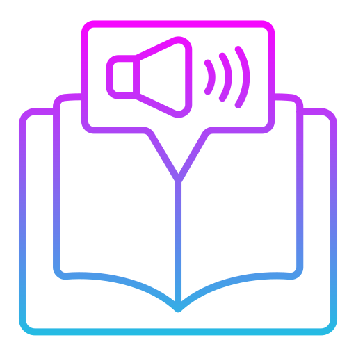 Audio book Generic gradient outline icon