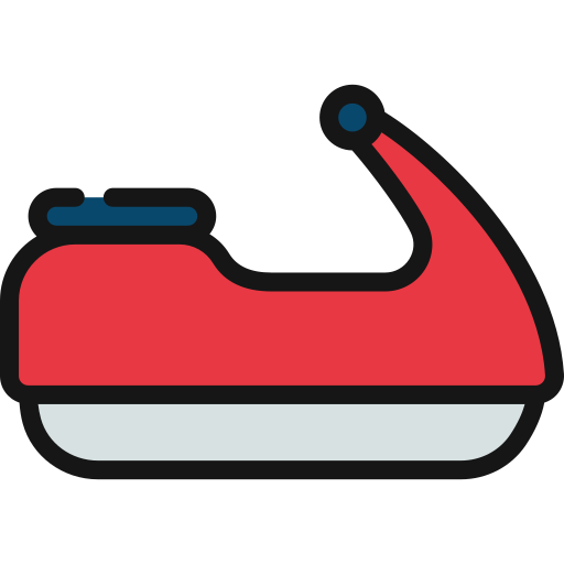 moto acuática Juicy Fish Lineal color icono