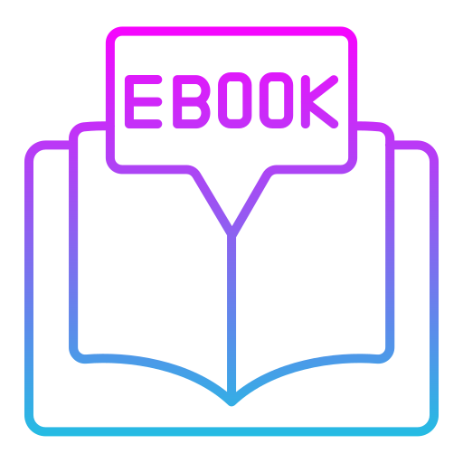 e-boek Generic gradient outline icoon