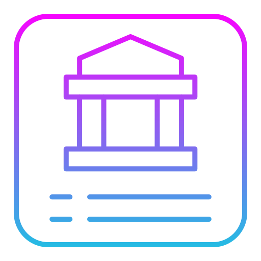 servizi bancari per smarthpone Generic gradient outline icona