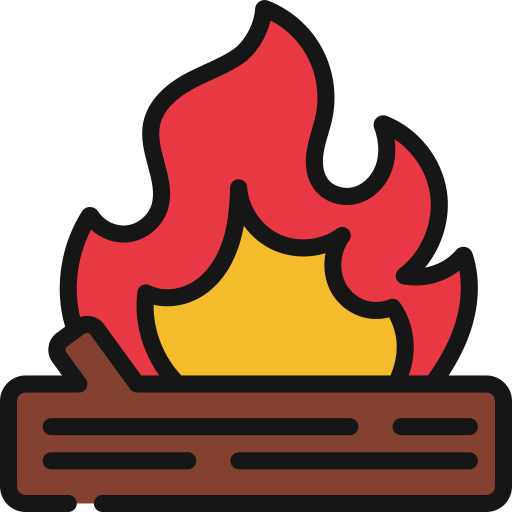 Campfire Juicy Fish Lineal color icon